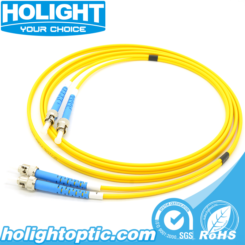 ST to ST Fiber Patch Cable Single Mode Duplex