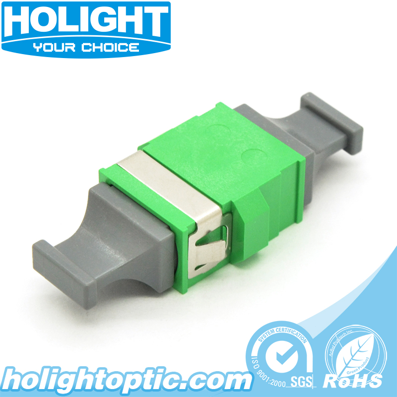 MPO / APC Single Mode Push On Fiber Optic Adapter without Flange