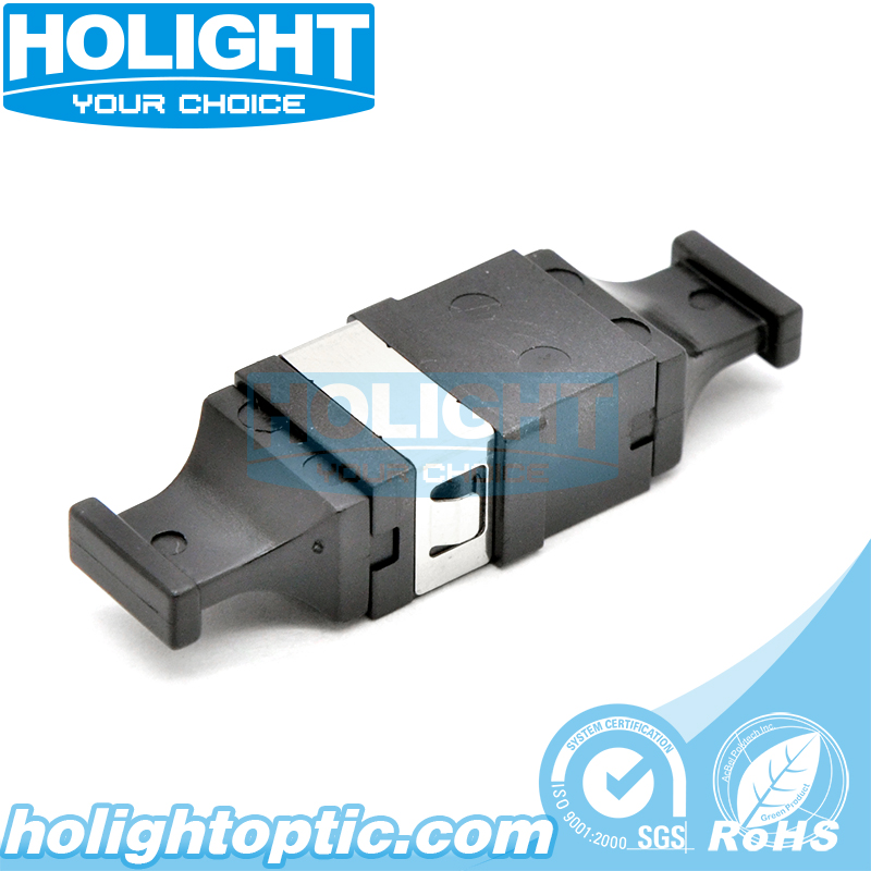 MPO Adapter SC Footprint Black without Flange Type
