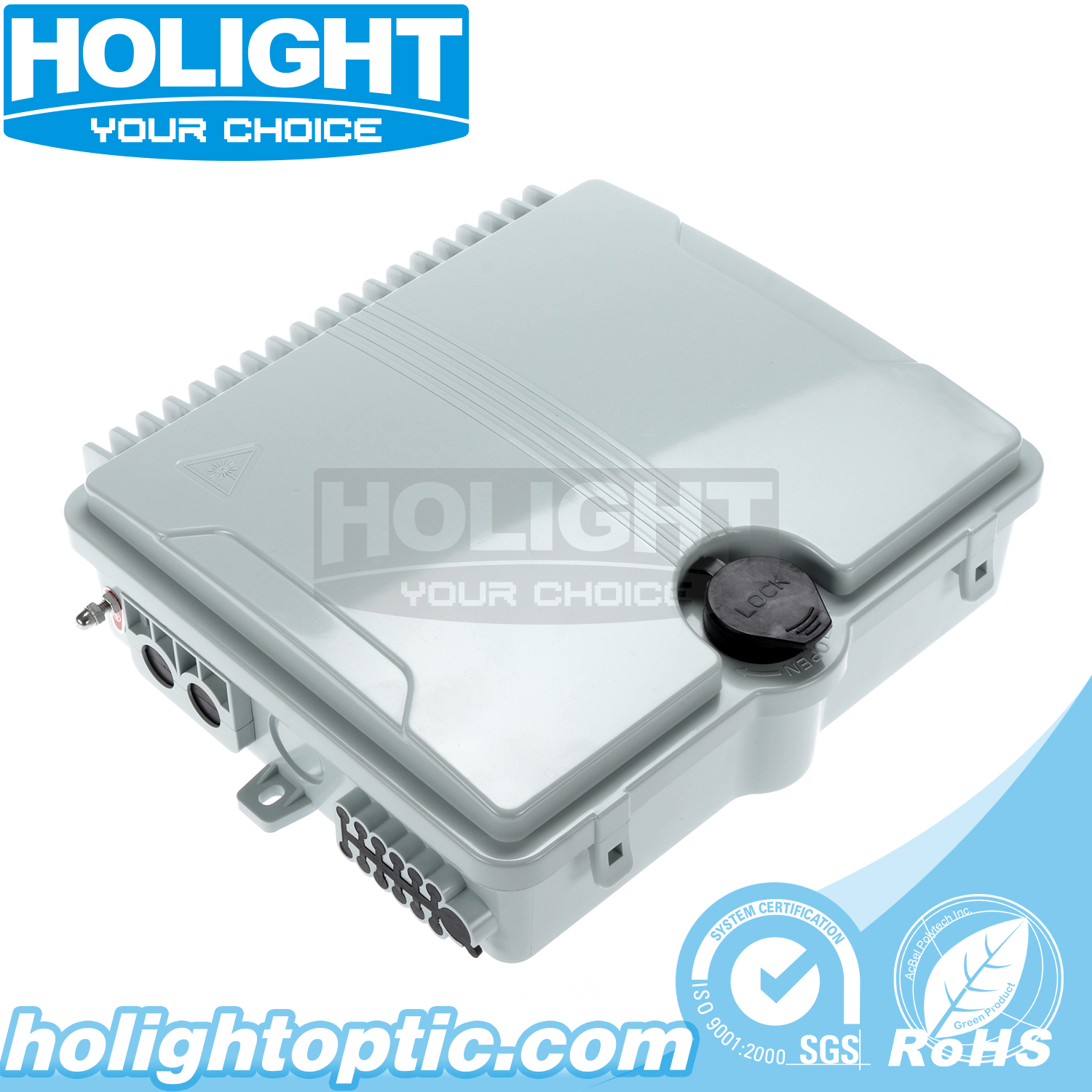 IP66 Fiber Optic Terminal Box for 12 Ports