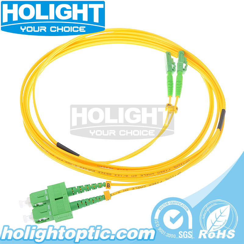 SC/APC to LX5/APC Duplex Fiber Optic Patch Cable