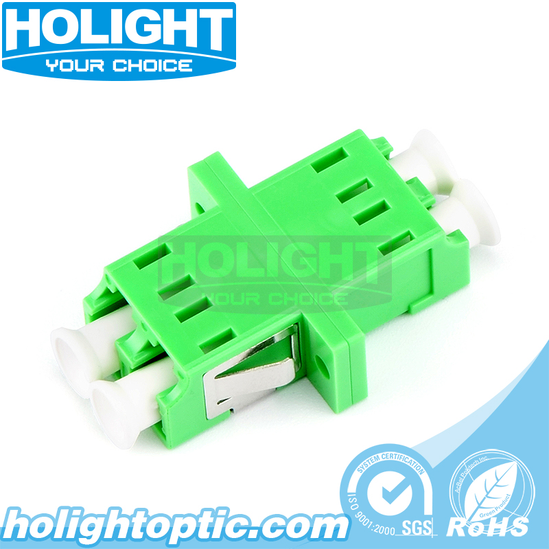 Adapter LC/APC to LC/APC Duplex Single Mode Green for Fiber Optic