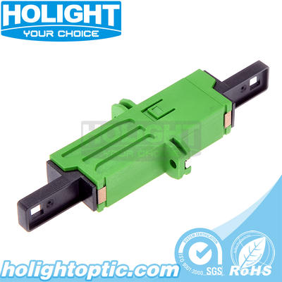 E2000 LSH/APC to LSH/APC Simplex Singlemode Plastic Fiber Optic Adapter