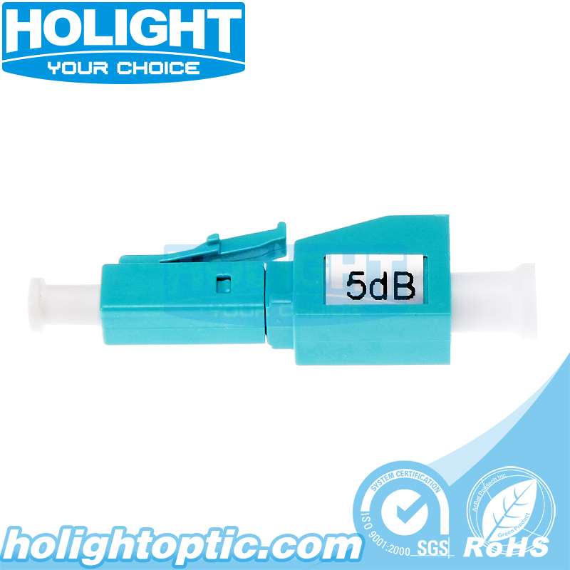 Holight -10db Attenuator Plug-in Attenuator Lc Male To Female Om3 Aqua