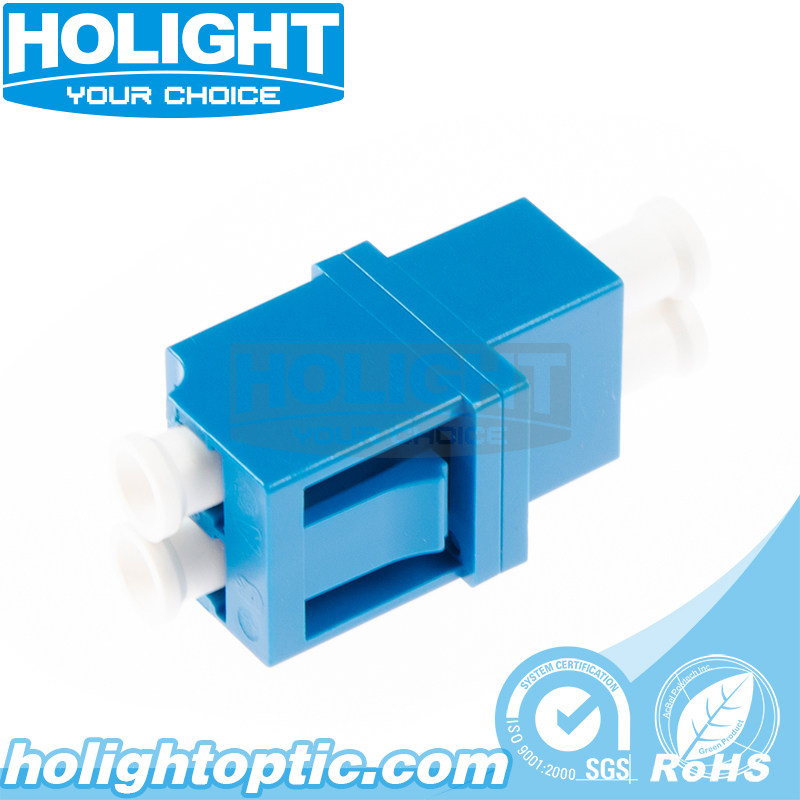 LC to LC Duplex Single Mode Fiber Adapter - Low Profile Type